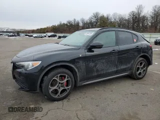 2023 Alfa Romeo Stelvio Ti z VIN ZASPAKBN7P7D54428, wystawiony jako Copart lot #43994135 z przebiegiem Nie podano mil oraz Szkody całkowita. Historia ofert i sprzedaży dostępna na DreamBid. Obrazek 1.