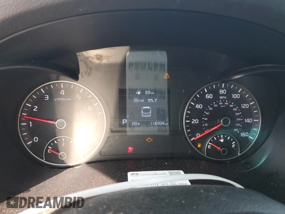 2020 Kia Optima LX with VIN 5XXGT4L3XLG431564, listed as a Copart auction lot 53740835 with 116,934 mi miles and Salvage title. Bid and sale history available at DreamBid. Image 9.