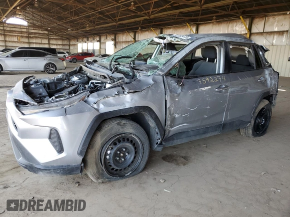 2024 Toyota RAV4 LE with VIN 2T3F1RFV0RW426343, listed as a Copart auction lot 52283475 with 22,519 mi miles and Non Repairable. Bid and sale history available at carsss.com. Image 1.