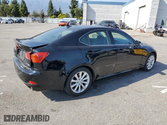 2009 Lexus IS 250 with VIN JTHBK262595103226, listed as a Copart auction lot 51625685 with 131,733 mi miles and Salvage Title. Bid and sale history available at carsss.com. Image 3.