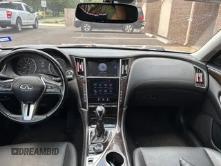2018 Infiniti Q50 Luxe with VIN JN1EV7AP6JM350970, listed as a Copart auction lot 65393755 with 108,287 mi miles and Clean title. Bid and sale history available at DreamBid. Image 9.