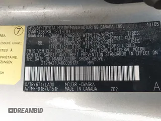 2006 Lexus RX 330 with VIN 2T2HA31U46C096177, listed as a IAAI auction lot 41616456 with 257,817 mi miles and . Bid and sale history available at DreamBid. Image 9.