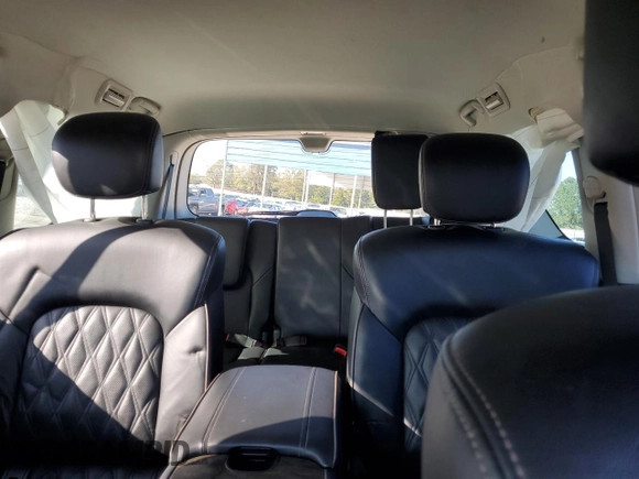 2023 Nissan Armada Platinum with VIN JN8AY2DA2P9403970, listed as a Copart auction lot 80102464 with 36,957 mi miles and Salvage Title. Bid and sale history available at carsss.com. Image 10.