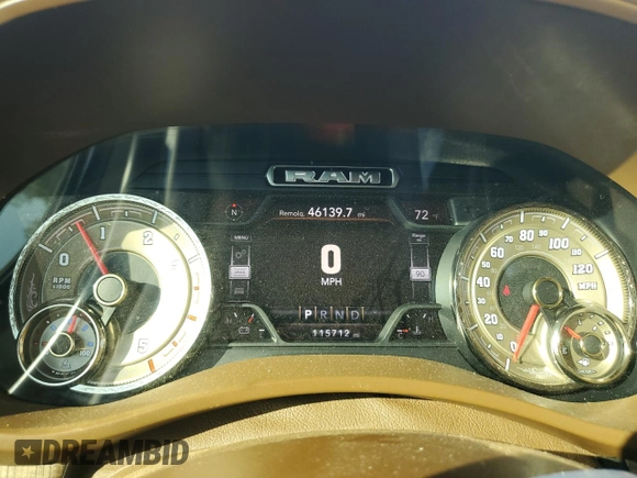 2021 Ram 2500 Longhorn with VIN 3C6UR5PLXMG576496, listed as a Copart auction lot 76097194 with 115,712 mi miles and Salvage title. Bid and sale history available at DreamBid. Image 9.