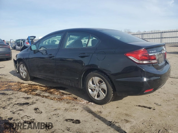 2015 Honda Civic Sedan LX with VIN 19XFB2F55FE259442, listed as a Copart auction lot 43246975 with 87,205 mi miles and Salvage Title. Bid and sale history available at carsss.com. Image 2.