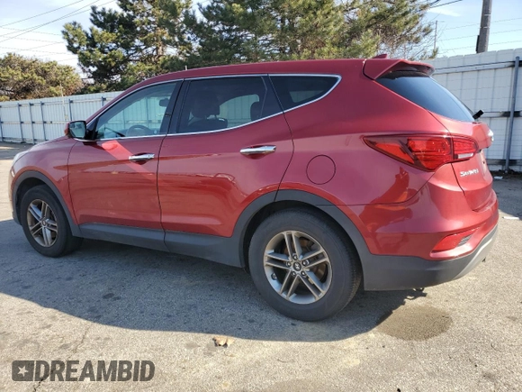 2017 Hyundai Santa Fe 2.4L z VIN 5XYZTDLB4HG392179, wystawiony jako Copart lot #44634085 z przebiegiem Nie podano mil oraz Czysty tytuł • Clean title. Historia ofert i sprzedaży dostępna na DreamBid. Obrazek 2.