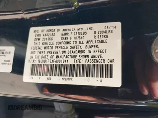 2015 Acura TLX Technology z VIN 19UUB1F5XFA001844, wystawiony jako IAAI lot #42428331 z przebiegiem 76 530 mil mil oraz . Historia ofert i sprzedaży dostępna na DreamBid. Obrazek 9.