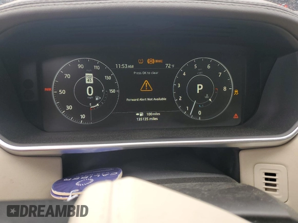 2017 Land Rover Range Rover HSE with VIN SALGS2FV2HA341048, listed as a Copart auction lot 58291295 with 135,135 mi miles and Salvage title. Bid and sale history available at DreamBid. Image 9.