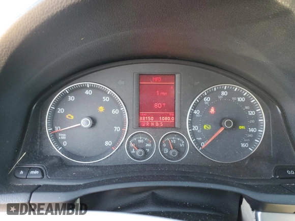 2007 Volkswagen Eos 2.0T with VIN WVWDA71F07V019803, listed as a Copart auction lot 85812454 with 88,150 mi miles and Salvage Title. Bid and sale history available at DreamBid. Image 9.