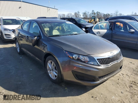 2011 Kia Optima LX with VIN KNAGM4A77B5074427, listed as a Copart auction lot 88841345 with Not Provided miles and Salvage Title. Bid and sale history available at carsss.com. Image 4.