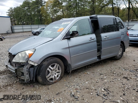 2007 Honda Odyssey EX-L with VIN 5FNRL38757B035355, listed as a Copart auction lot 50515835 with 256,009 mi miles and Non Repairable. Bid and sale history available at DreamBid. Image 1.