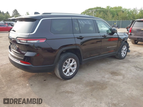 2022 Jeep Grand Cherokee Limited with VIN 1C4RJKBG1N8539066, listed as a IAAI auction lot 42404686 with 32,764 mi miles and . Bid and sale history available at DreamBid. Image 4.