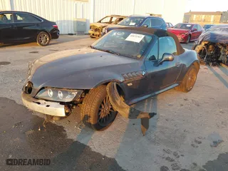 2001 BMW Z3 3.0i with VIN WBACN53491LL47379, listed as a IAAI auction lot 40872263 with 1 mi miles. Bid and sale history available at carsss.com. Image 2.