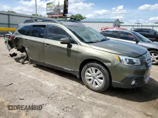 2015 Subaru Outback Premium with VIN 4S4BSAFC3F3305537, listed as a Copart auction lot 55575665 with 91,235 mi miles and Salvage title. Bid and sale history available at DreamBid. Image 4.