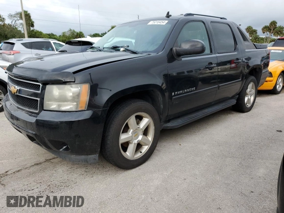 2008 Chevrolet Avalanche LT w/3LT with VIN 3GNFK12368G158052, listed as a Copart auction lot 75016454 with Not Provided miles and Salvage Title. Bid and sale history available at carsss.com. Image 1.