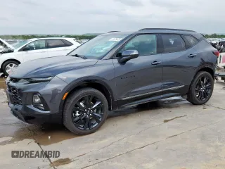2021 Chevrolet Blazer RS z VIN 3GNKBERS1MS580983, wystawiony jako Copart lot #57478475 z przebiegiem 103 602 mil mil oraz Szkoda całkowita • Salvage title. Historia ofert i sprzedaży dostępna na DreamBid. Obrazek 1.