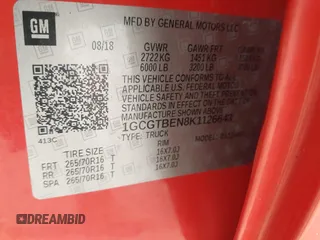 2019 Chevrolet Colorado 4WD Work Truck с VIN 1GCGTBEN8K1126643, выставлен на аукционе IAAI как лот 42299128 с пробегом 71 192 миль миль и . История ставок и продаж доступна на DreamBid. Изображение 9.