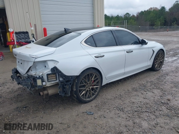 2019 Genesis G70 Dynamic with VIN KMTG34LE9KU027098, listed as a IAAI auction lot 41058372 with 71,732 mi miles and . Bid and sale history available at DreamBid. Image 4.