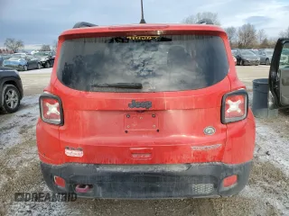2018 Jeep Renegade Trailhawk с VIN ZACCJBCB8JPH70574, выставлен на аукционе Copart как лот 89326515 с пробегом 59 215 миль миль и Списание • Salvage title. История ставок и продаж доступна на DreamBid. Изображение 6.