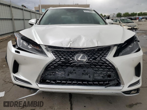 2021 Lexus RX 350 with VIN JTJHZMDA7M2051652, listed as a Copart auction lot 57218985 with 17,013 mi miles and Salvage title. Bid and sale history available at DreamBid. Image 5.