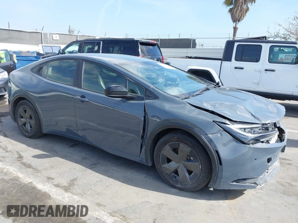 2023 Toyota Prius LE with VIN JTDACAAU0P3013309, listed as a IAAI auction lot 42128527 with 44,473 mi miles. Bid and sale history available at carsss.com. Image 1.