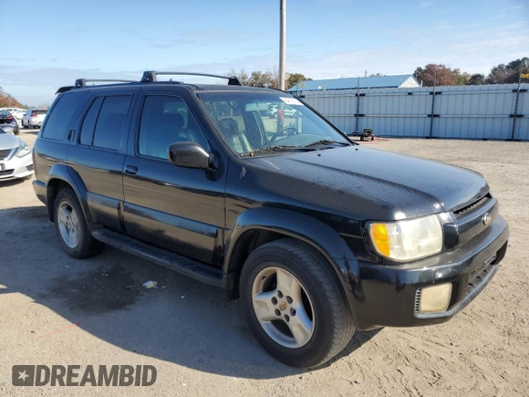 2002 Infiniti QX4 with VIN JNRDR09X92W210247, listed as a Copart auction lot 84913164 with 160,938 mi miles and Salvage Title. Bid and sale history available at DreamBid. Image 4.