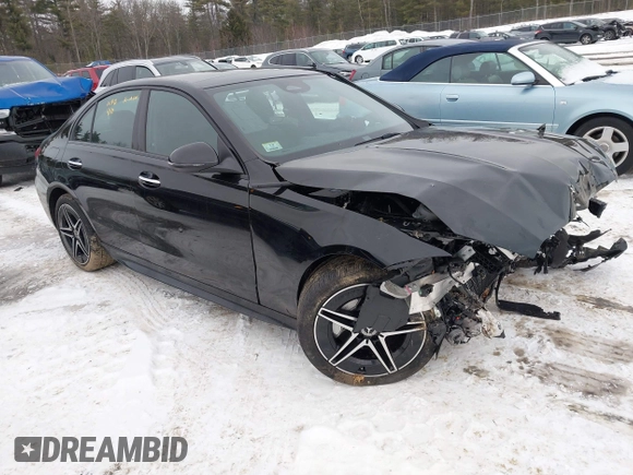 2023 Mercedes-Benz C 300 with VIN W1KAF4HB2PR146685, listed as a IAAI auction lot 41462936 with 14,285 mi miles and . Bid and sale history available at DreamBid. Image 1.