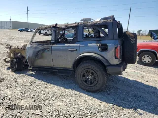 2023 Ford Bronco with VIN 1FMEE5DP0PLA82957, listed as a Copart auction lot 46876635 with Not Provided miles and Non Repairable. Bid and sale history available at carsss.com. Image 2.