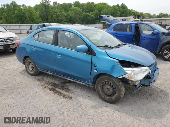 2020 Mitsubishi Mirage G4 ES with VIN ML32F3FJXLHF07752, listed as a Copart auction lot 53704634 with 62,154 mi miles. Bid and sale history available at carsss.com. Image 4.