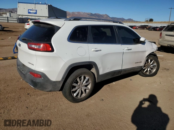2014 Jeep Cherokee Limited with VIN 1C4PJMDS0EW140309, listed as a Copart auction lot 88944985 with 116,058 mi miles and Salvage Title. Bid and sale history available at carsss.com. Image 3.