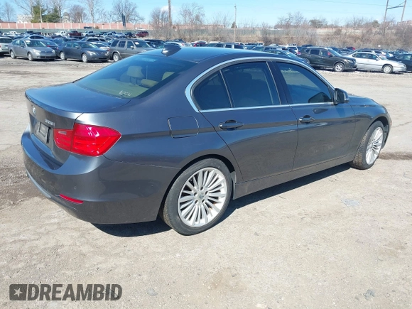 2012 BMW 3 Series 328i with VIN WBA3A5C53CF256338, listed as a IAAI auction lot 41758662 with 99,607 mi miles. Bid and sale history available at carsss.com. Image 4.