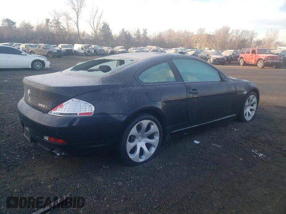 2006 BMW 6 Series 650Ci with VIN WBAEH13466CR51083, listed as a Copart auction lot 88897625 with 138,958 mi miles and Salvage Title. Bid and sale history available at carsss.com. Image 3.