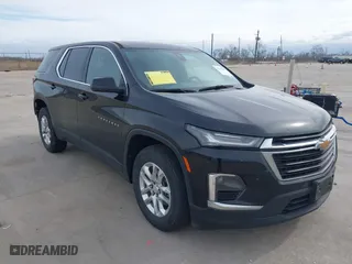 2022 Chevrolet Traverse LS with VIN 1GNERFKW5NJ119395, listed as a IAAI auction lot 41349157 with 52,406 mi miles. Bid and sale history available at carsss.com. Image 1.