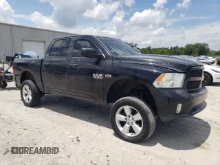 2017 Ram 1500 Express with VIN 3C6RR7KT2HG710237, listed as a Copart auction lot 61176305 with 89,966 mi miles and Salvage title. Bid and sale history available at DreamBid. Image 4.