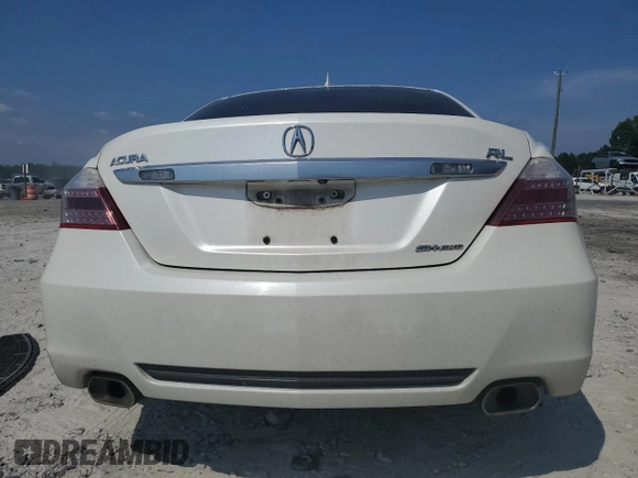 2010 Acura RL Technology with VIN JH4KB2F60AC000928, listed as a Copart auction lot 62216225 with 222,876 mi miles and Salvage title. Bid and sale history available at DreamBid. Image 6.