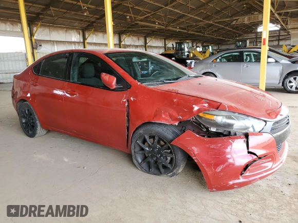 2016 Dodge Dart SXT z VIN 1C3CDFBB8GD565400, wystawiony jako Copart lot #58258175 z przebiegiem 161 298 mil mil oraz Szkoda całkowita • Salvage title. Historia ofert i sprzedaży dostępna na DreamBid. Obrazek 4.
