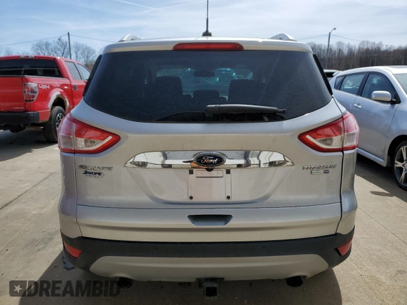 2016 Ford Escape Titanium with VIN 1FMCU9J9XGUC08422, listed as a Copart auction lot 50080525 with 40,370 mi miles and Salvage Title. Bid and sale history available at carsss.com. Image 6.