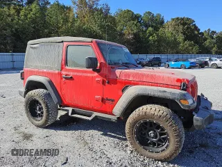 2021 Jeep Wrangler Sport with VIN 1C4GJXAN5MW737597, listed as a Copart auction lot 75238154 with 24,293 mi miles and Clean Title. Bid and sale history available at DreamBid. Image 4.