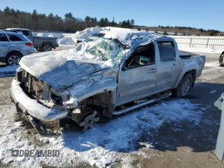 2012 GMC Canyon SLT with VIN 1GTH6NFE2C8117313, listed as a Copart auction lot 45090095 with 0 mi miles and Salvage Title. Bid and sale history available at carsss.com. Image 1.