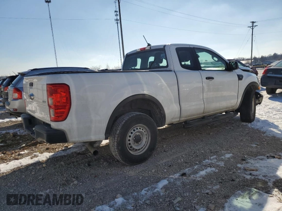 2019 Ford Ranger XL with VIN 1FTER1EH2KLB01414, listed as a Copart auction lot 88994655 with 0 mi miles and Salvage Title. Bid and sale history available at carsss.com. Image 3.