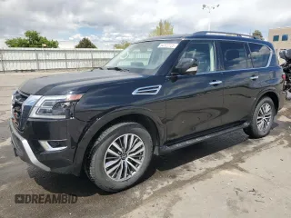 2023 Nissan Armada SL z VIN JN8AY2BD5P9691710, wystawiony jako Copart lot #54322725 z przebiegiem 63 889 mil mil oraz Szkoda całkowita • Salvage title. Historia ofert i sprzedaży dostępna na DreamBid. Obrazek 1.