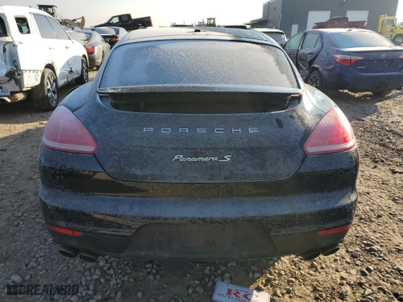 2014 Porsche Panamera S E-Hybrid with VIN WP0AD2A75EL044534, listed as a Copart auction lot 88822895 with 0 mi miles and Salvage Title. Bid and sale history available at carsss.com. Image 6.