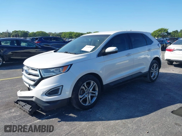 2016 Ford Edge Titanium with VIN 2FMPK3K92GBB83038, listed as a IAAI auction lot 41445967 with 90,125 mi miles. Bid and sale history available at carsss.com. Image 17.