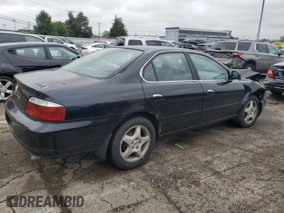 2003 Acura TL with VIN 19UUA56603A075613, listed as a Copart auction lot 73479814 with 0 mi miles and Salvage Title. Bid and sale history available at carsss.com. Image 3.