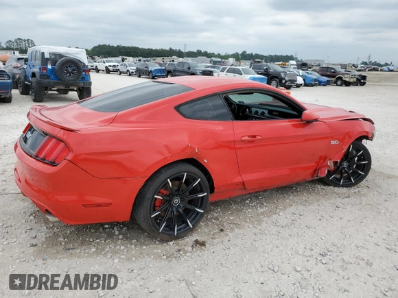 2016 Ford Mustang GT with VIN 1FA6P8CF6G5273046, listed as a Copart auction lot 52904165 with 121,095 mi miles and Salvage Title. Bid and sale history available at DreamBid. Image 3.