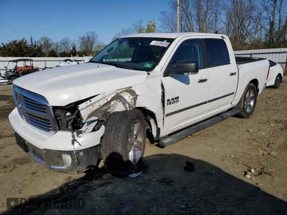 2018 Ram 1500 Big Horn with VIN 1C6RR7LG2JS264140, listed as a Copart auction lot 51293265 with 51,730 mi miles and Salvage Title. Bid and sale history available at carsss.com. Image 1.