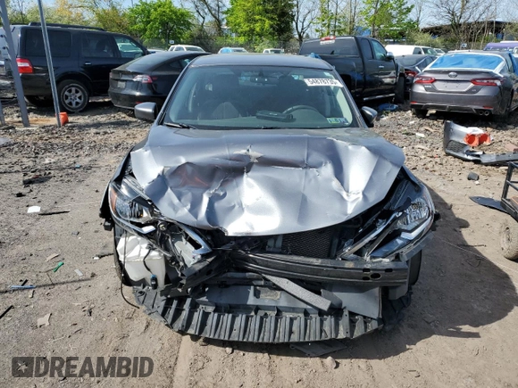 2017 Nissan Sentra SV with VIN 3N1AB7AP2HL707427, listed as a Copart auction lot 54878735 with 86,992 mi miles and Salvage Title. Bid and sale history available at DreamBid. Image 5.