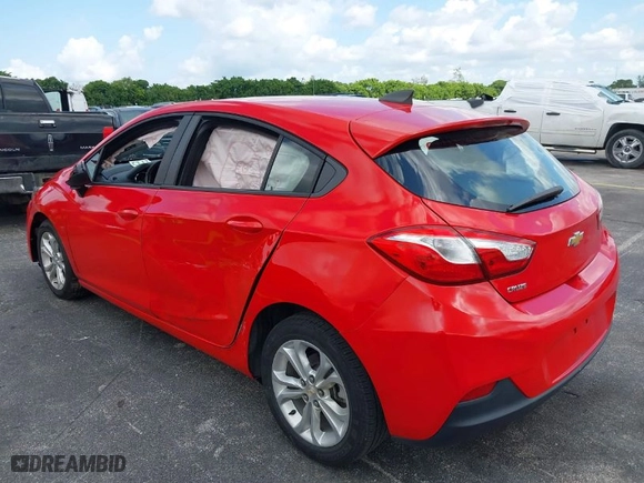 2019 Chevrolet Cruze LS with VIN 3G1BC6SMXKS596239, listed as a IAAI auction lot 40127703 with 49,701 mi miles. Bid and sale history available at carsss.com. Image 3.