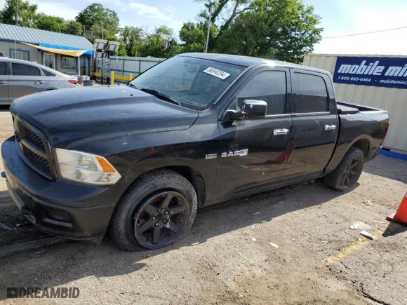 2009 Dodge Ram 1500 Laramie with VIN 1D3HB13T09S740911, listed as a Copart auction lot 58340294 with 154,540 mi miles and Salvage Title. Bid and sale history available at carsss.com. Image 1.