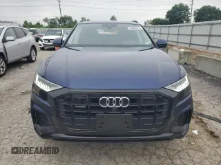 2019 Audi Q8 Premium Plus with VIN WA1EVAF16KD020627, listed as a Copart auction lot 59046315 with 43,305 mi miles and Salvage title. Bid and sale history available at DreamBid. Image 5.